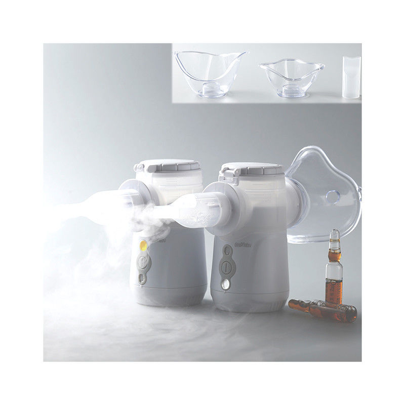 Máy xông khí dung cầm tay dạng lưới hen suyễn Kênh kép Không tắc nghẽn 2μm - 3μm