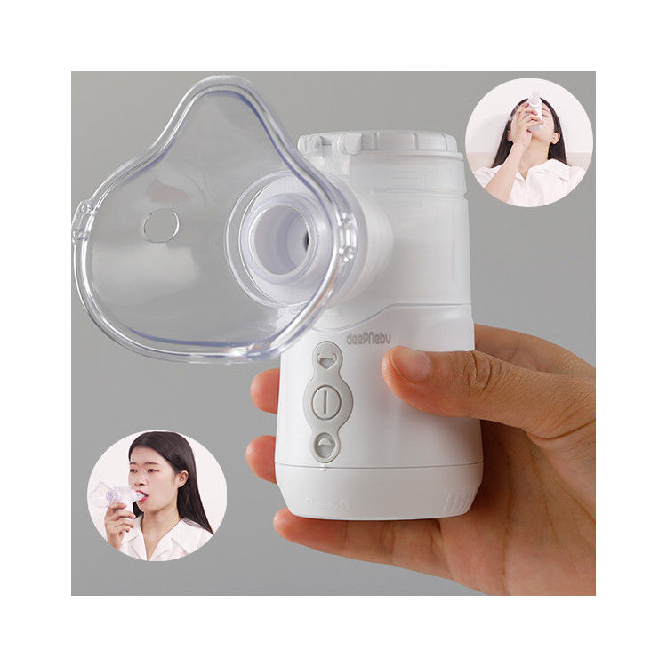 Trẻ em dành cho người lớn Máy xông khí dung lưới hen suyễn 3.3μM Chống vỡ Không tắc nghẽn Pin y tế