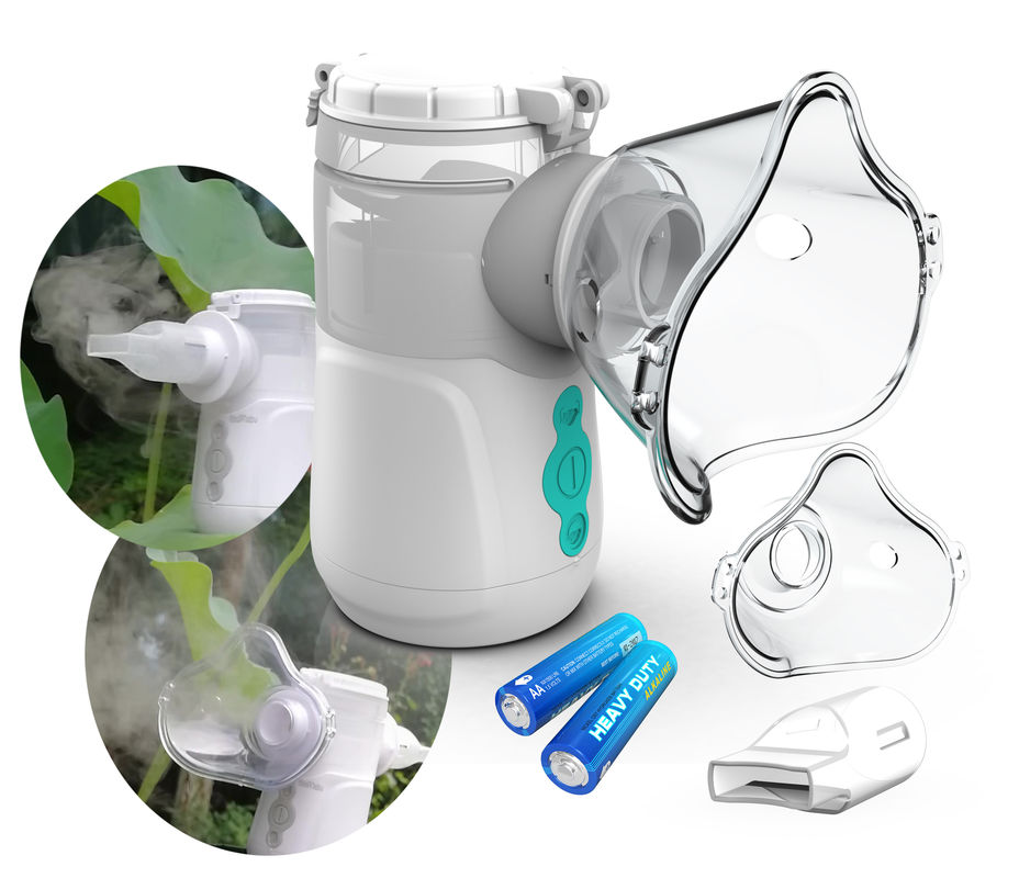 Máy xông khí dung dạng lưới di động của bệnh viện Hộ gia đình y tế 2.1-3.5μm dành cho bệnh hen suyễn