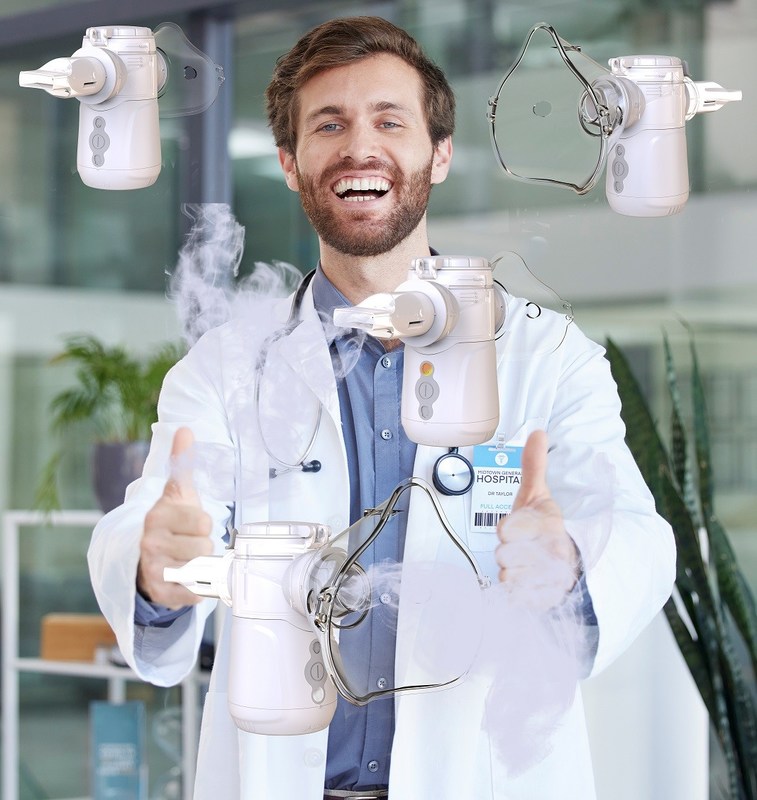 Máy atomizer USB với kích thước hạt 2,5-3,6μm và tốc độ atomizer ≥0,26ml/min