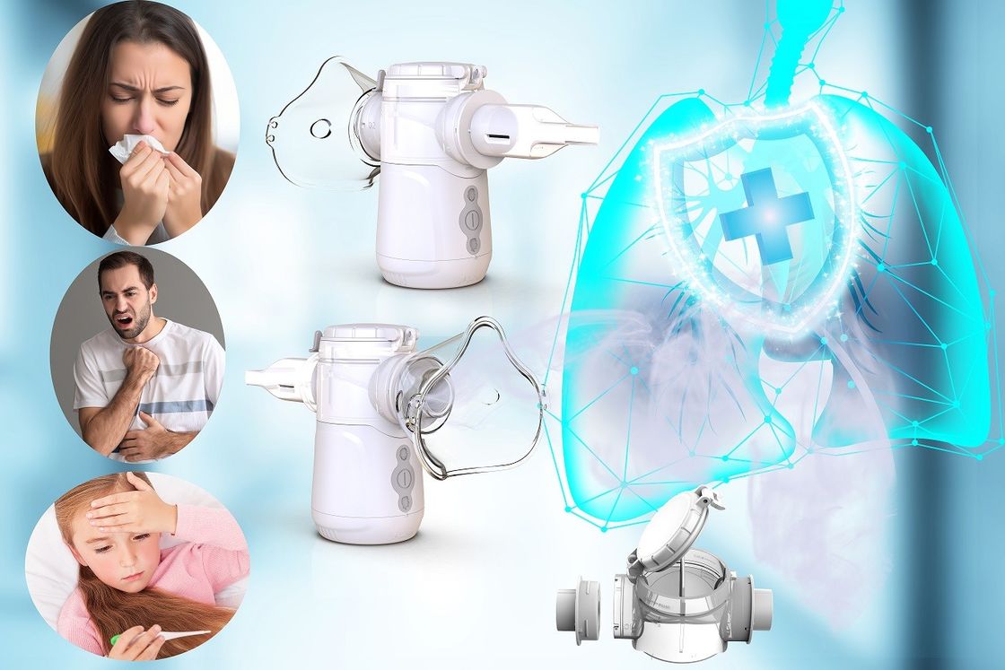 AA pin hoặc DC USB Powered Kids Adult Mesh Nebulizer để Alveoli Bronchioles