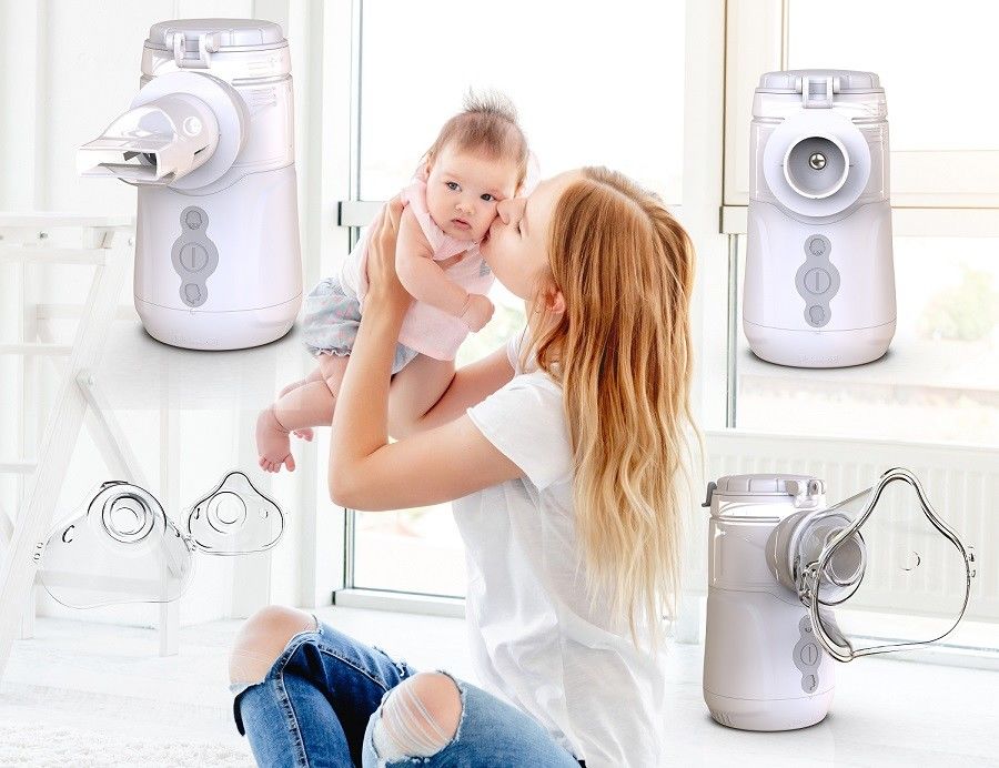 USB loại C pin lưới Nebulizer chế độ điều chỉnh cho trẻ em và người lớn