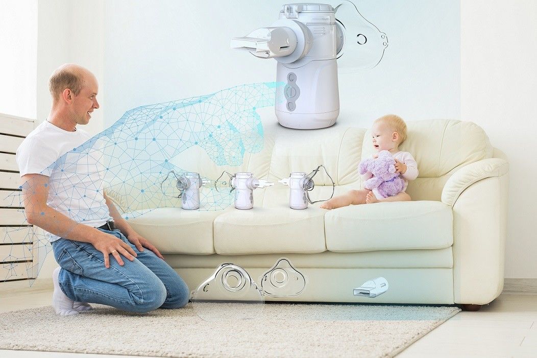 Máy nén lưới di động với tần số rung động 105-110Hz cho sức khỏe phổi