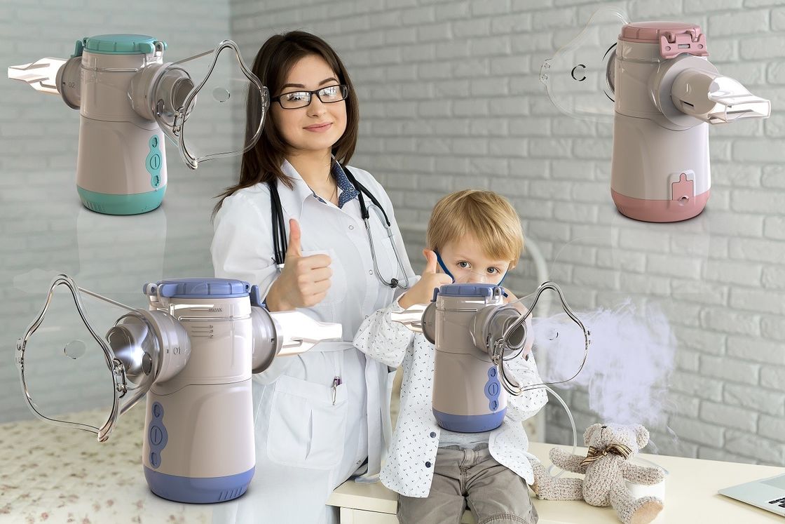 1-4.7μm kích thước hạt mịn Vibrating Mesh Inhaler Aerosol Delivery cho trẻ em hoặc người lớn
