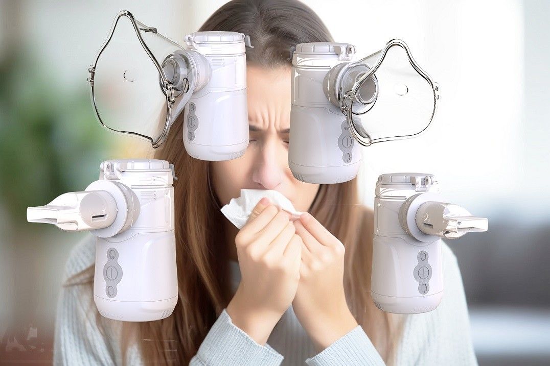 Vibrating Mesh Nebulizer kích thước hạt 1-5μm y tế và di động chống vỡ Không còn sót lại Không tắc nghẽn