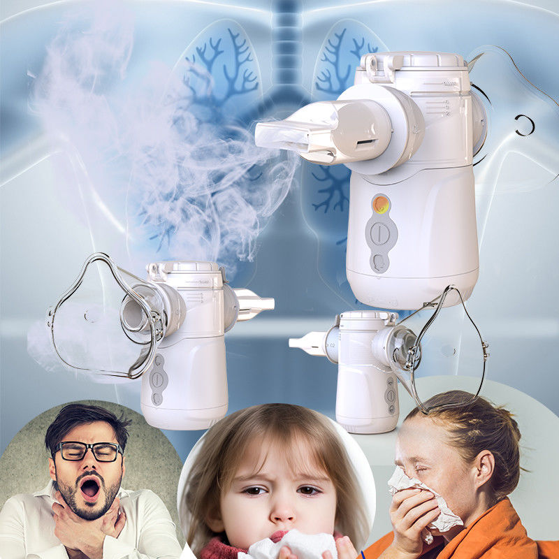 Vibration Mesh Inhaler DC hoặc USB Power Medical Kids và Adult Inhalation 1-3μm